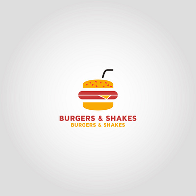 Burgers & Shakes | logo template | graphic design is my passion branding cleaning cleaning app cleaning company cleaning logo design icon logo design typography website