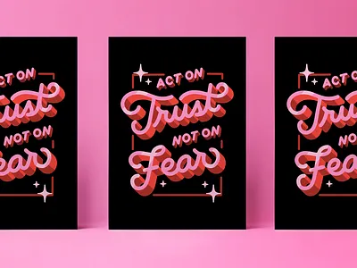 Notes from Therapy Piece #1: Act on Trust design digital painting drawing graphic design hand lettering illustration lettering type design typography