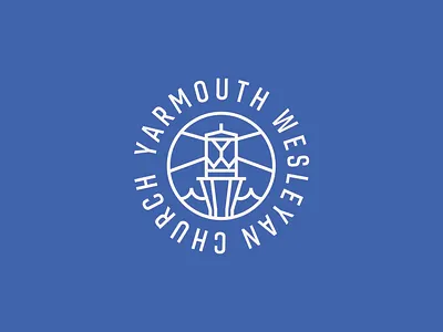 Brand Identity for Yarmouth Wesleyan (Nova Scotia, Canada) anchor badge badge design brand identity design branding branding design canada church branding coastal design east coast illustration lighthouse logo logo design maritime nautical typography yarmouth