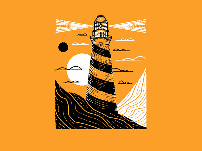 Hope digital inking digital sketchbook drawing environment hope hopeful illustration inktober inktober 2020 inktober2020 landscape landscape series lighthouse lighthouse drawing lighthouse logo procreate procreate inktober procreate series series texture