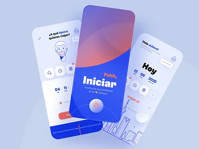 App Concept Back to the future - Onboarding appdesign brandmark design dribblers graphicdesign graphicux interaction iosinspiration minimalism responsivedesign ui uidesign uidesigner uitrends userexperience userinterface userinterfacedesign ux uxdesignmastery uxigers uxui