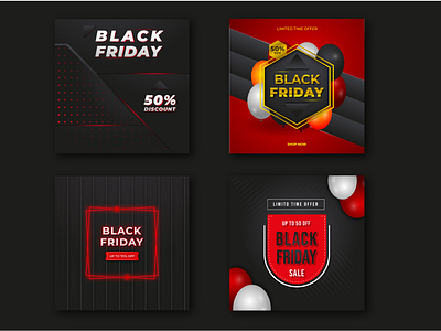 Black Friday collection banner banner ads banner design big sale black friday black friday sale branding facebook banner geometric graphic design illustration instagram post marketing mega sale sale social banner web web banner