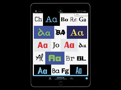 Fonts.gr Social Media black design experimental typography filippos fragkogiannis filipposfragkogiannis.com font graphic design ipad mockup template studio filippos fragkogiannis type design type designer type foundry typeface typographic design typography typography design visual communication visual design website