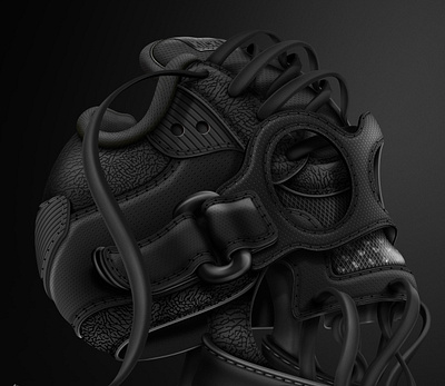 BLACK SKULL - We love Kicks project 3d 3d art design drawing illustration inspiration nike nike design photoshop schultz shoes sketch skull skull art skull logo texture vector