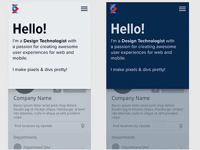 Light vs dark mode experiment adobe xd dark mode light mode mobile portfolio site web web design