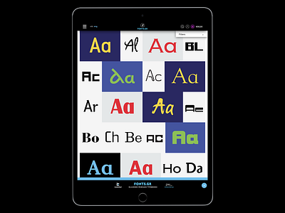 Fonts.gr Social Media design experimental typography filippos fragkogiannis filipposfragkogiannis.com fonts.gr graphic design ipad mockup template studio filippos fragkogiannis type type design type designer type foundry typographic typography typography design visual communication visual design website website concept