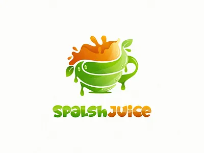 splash juice logo vetor animation app branding design flat icon illustration logo ui vector