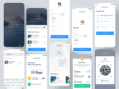 Experience El Nido adobexd app design clean mobile app design mobile app experience user experience design user experience ux user interface user interface design