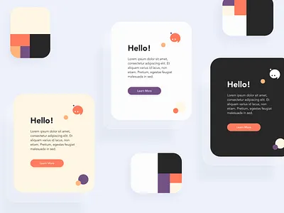 Color Palette app card design dribbble figma flat illustration minimal mobile pastel simple ui ux
