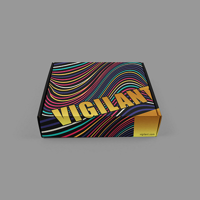 VIGILANT Box Design box box design brand branding design gift box illustration packaging pattern vigilante