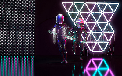 SynthPop 3d 3d art adobe art artdirection cinema4d color dance design illustration maxon music pop