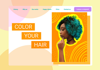 COLOR YOUR HAIR @dailyui @landing @ui @website