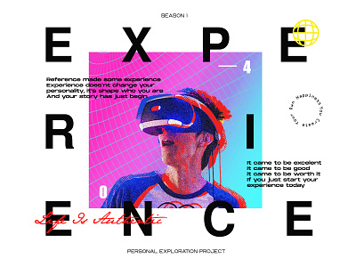 Experience art art direction article artwork creative design digital art experiment experimental exploration explore flat graphic design illustration layout design layout exploration type typeface typography