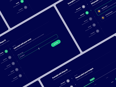 Multi Step Form 03 dark design form form design form field forms green input input box input field input fields inputs interface multi form multi step form typography ui user experience user interface ux