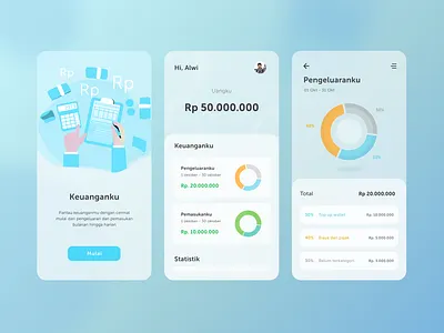 Keuanganku - Mobile App android design ios ios ios app ios app design ios7 iphone mobile mobile app design mobile design mobile ui mobile ui design mobile ui kit mobile ui ux mobile uiux