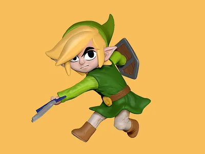 Legend of Zelda 3d 3d designer 90s kids bahrain dribbble gameboy legend of zelda link riyah baylon