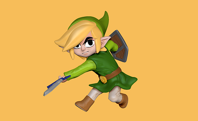 Legend of Zelda 3d 3d designer 90s kids bahrain dribbble gameboy legend of zelda link riyah baylon