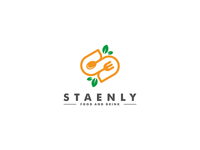 health food with letter s logo brand company concept design food and drink fresh health food leaf logo logo design logotype vector