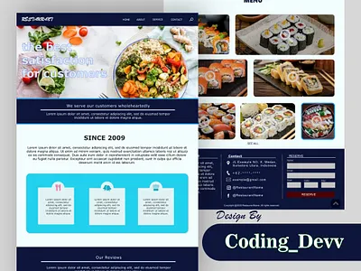 Web Design design design web restaurant uxdesign uxdesignmastery uxdesigns webdesigner webdevelopment