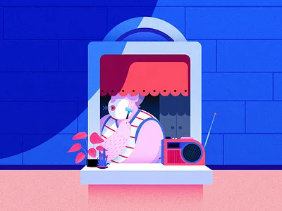 Neighbours #3 2d affinitydesigner art colorful design flat illustration minimal pastels vector