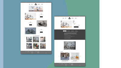 Minimal Website (Bike Shop) bike shop ecommerce minimal ui vintage webdesign