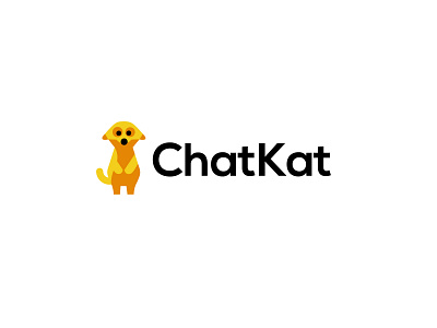 Chatkat animal chat design geometric kat logo logodesign meerkat modern social app