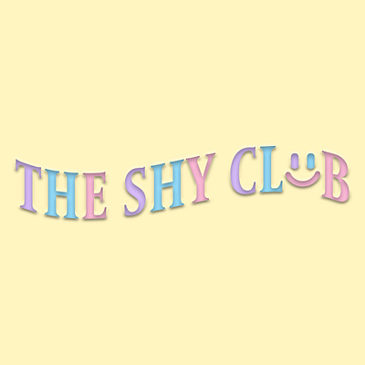 The Shy Club Logo brand design branding design logo logodesign typography vector