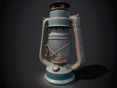 Old lantern in Substance Painter 3d art 3dmodel design game art game design graphicdesign iray substance designer substancepainter