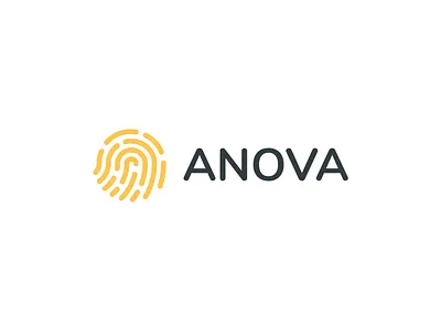 Logo Design - Anova animation art boldmonkey brand identity branding finger print fingerprint graphic design logo logo design logodesign redesign shape shapes typography