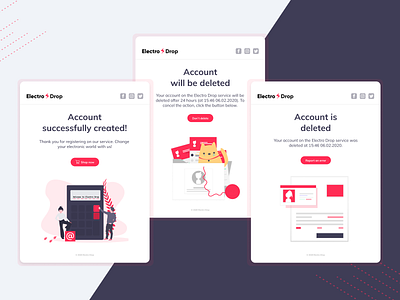 Electro Drop - Email Design design e commerce email email design figma mail online shop online store ui uiux ux web web page