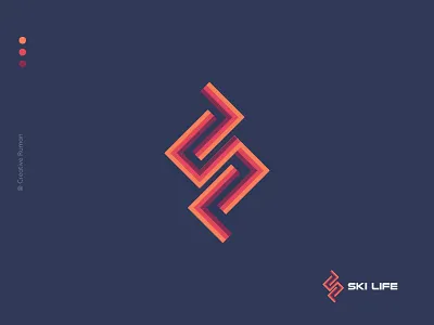 SKI LIFE brand design brand identity branding branding concept branding design creative logo lettermark logo logo design logo mark logo mark symbol logo symbol logos logotype modern logo