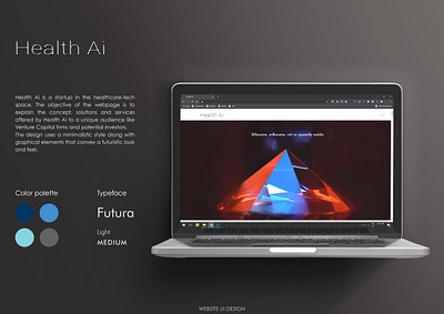 Landing page - Health Ai branding graphic design healthcare interaction design invisionstudio mockup photoshop typography ui uidesign ux visual design web design wix