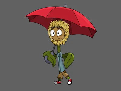 Sunflower art cartoon character character design design drawing painting sun sunflower