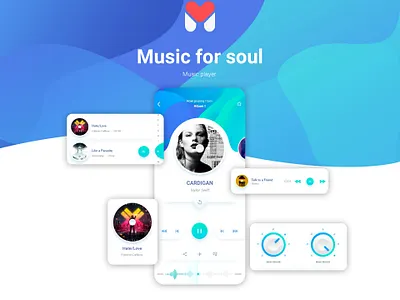 Music player App app design logo mobile app mobile design music music app music player player shot ui ux