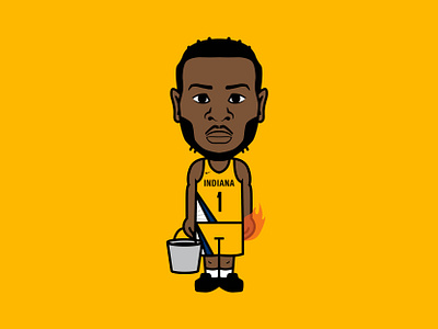 TJ Warren Illustration basketball design illustration illustrator vector