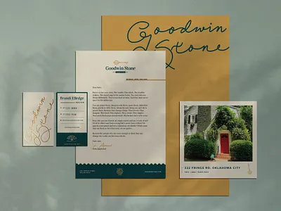 Good Old Fashioned Print Design business card collateral letterhead open house print real estate real estate branding real estate design realtor flyer realty