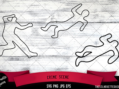 Crime Scene Silhouette Vector by Loveleen Kaur on Dribbble