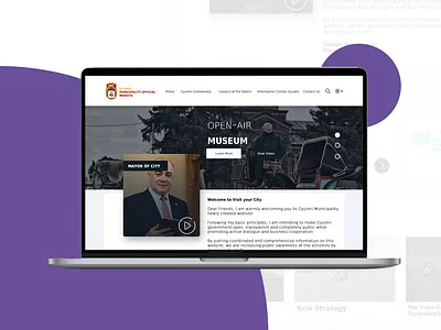 Redesign website GyumriCity.am armenia gyumri gyumri city photoshop redesign website design