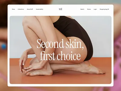 nué — landing page concept daily ui challenge design fashion landing page ui ui challenge web design