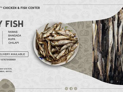 RV's chicken & fish center digital marketing services social media banner social media design social media posts