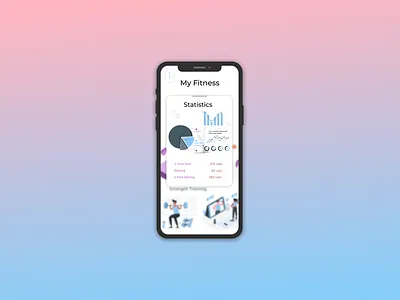 Daily UI 066 apple clean daily ui daily ui 066 daily ui 66 dailyuichallenge design exercise exercises figma iphone minimal simple statistic statistics statistics ui ui user experience userinterface ux