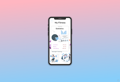 Daily UI 066 apple clean daily ui daily ui 066 daily ui 66 dailyuichallenge design exercise exercises figma iphone minimal simple statistic statistics statistics ui ui user experience userinterface ux
