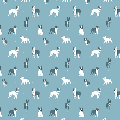 Seamless repeat Blue Frenchton Dog Pattern artwork blue blues dogs dogstudio illustraion illustration pattern patterns puppies repeat repeating pattern seamless textile vector