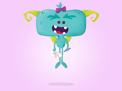 monster draw character character design characterdesign childrens illustration digitalillustration illustration monster procreate