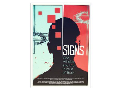 SIGNS atheist design god illustration movie poster poster