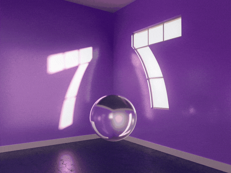 Day 34 Number Seven - 2018 36daysoftype 3d animation art c4d cinema4d design graphic illustration letter lettering mograph motion number render seven type typo typography vfx