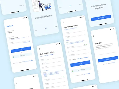 Payment app login design buyers fintech app forget password minimal payment app sellers sign in sign up simple clean interface simple design