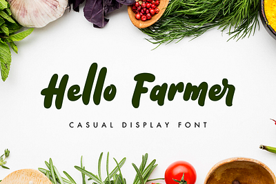 Hello Farmer bold branding design display font font design logotype packaging product typography