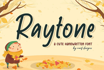 Raytone cartoon cute font font design fun handwritten kids logotype typography