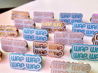 WAP Hard Enamel Pin enamel pin funny pin hype pins illustration pin design product design wapwap